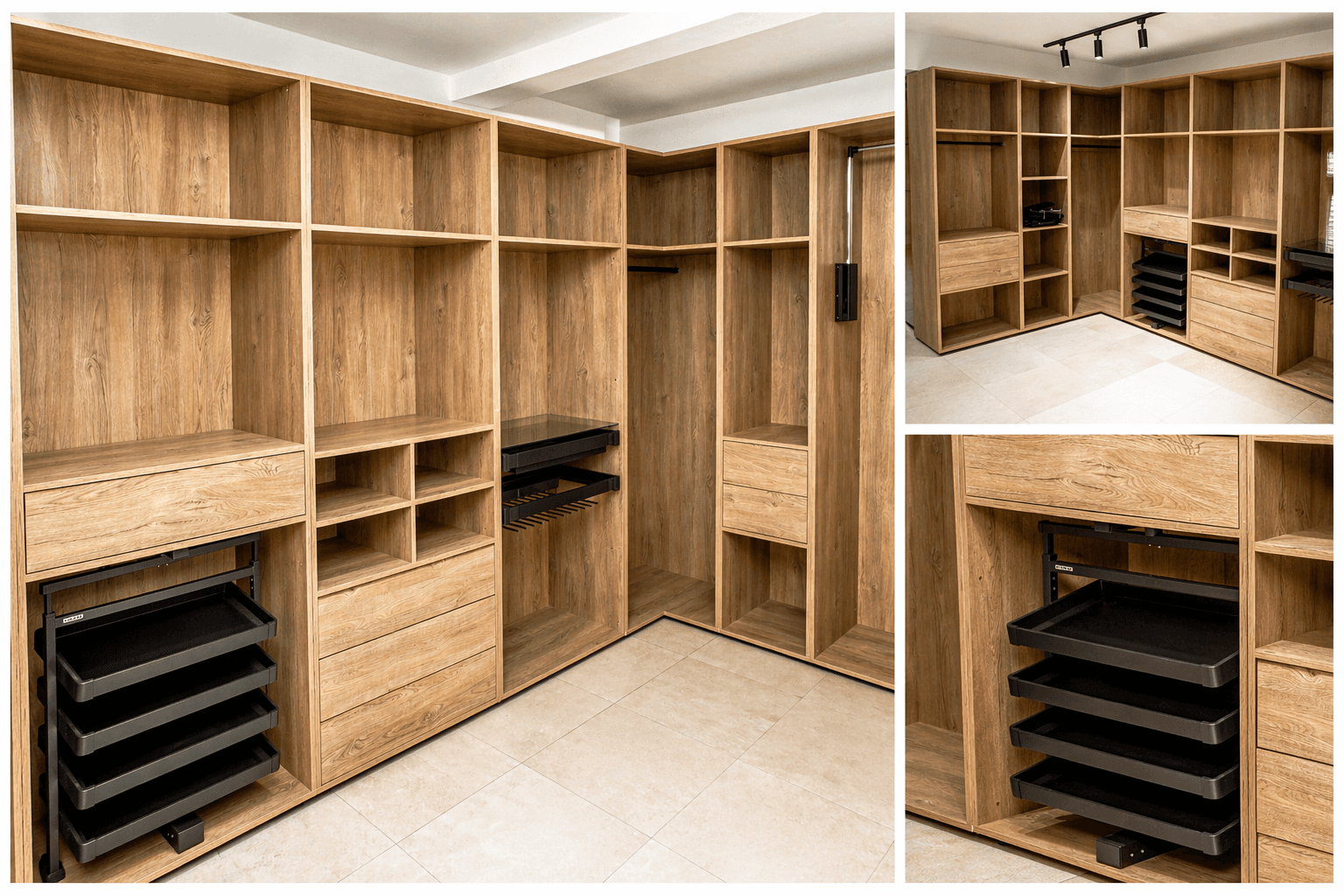 Le Vestiaire de Paris BM Wood en structure ouverte sur mesure